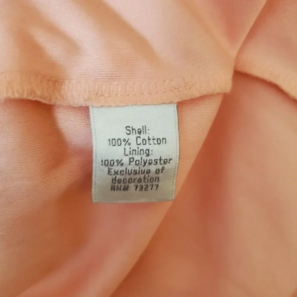 Lauren Conrad Peach Floral Spaghetti Strap Dress Size 8 Lined Pockets - Picture 7 of 8